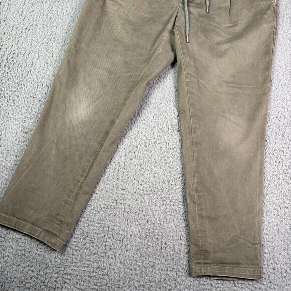 Suitsupply Pants Mens 48 (32x24) Green Ames Drawstring Pleated Chino Trousers - Picture 2 of 10